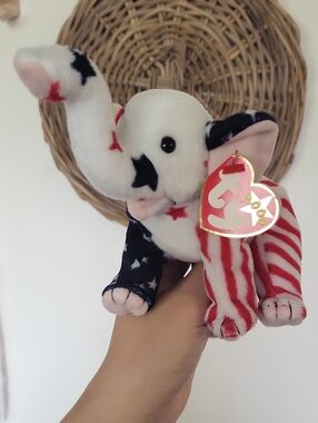 NWT Beanie Baby Righty 2000 Vintage Ty Plush